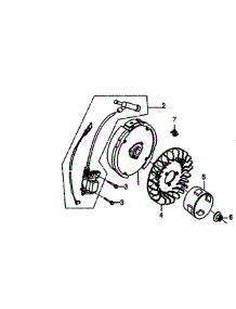 Flywheel parts for Generac Gas Pressure Washer 006414-0 from AppliancePartsPros.com