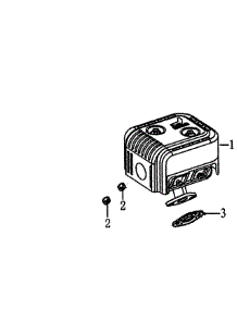 Muffler parts for Generac Gas Pressure Washer 006414-0 from AppliancePartsPros.com