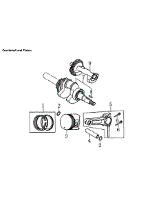 Crankshaft & Piston parts for Generac Generator 006673-0 from AppliancePartsPros.com