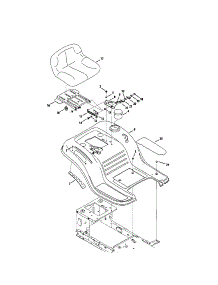 Seat / Fender parts for Kmart Front-Engine Lawn Tractor 01637724-4 from AppliancePartsPros.com