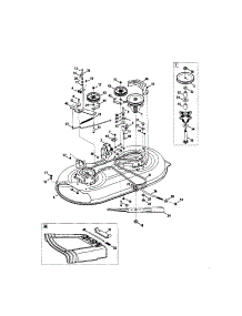 Mower Deck parts for Kmart Front-Engine Lawn Tractor 01637724-4 from AppliancePartsPros.com