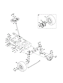 Steering parts for Kmart Front-Engine Lawn Tractor 01638047-9 from AppliancePartsPros.com