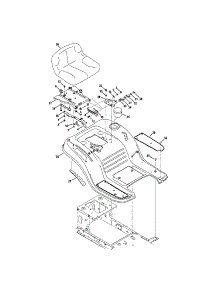 Seat parts for Kmart Front-Engine Lawn Tractor 01638047-9 from AppliancePartsPros.com