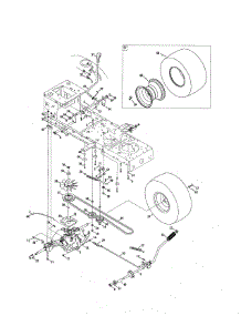 Transmission / Wheel Assembly parts for Kmart Front-Engine Lawn Tractor 01638177-4 from AppliancePartsPros.com