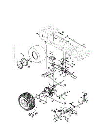 Drive / Rear Wheels parts for Kmart Front-Engine Lawn Tractor 01638538-7 from AppliancePartsPros.com
