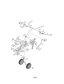 Handles / Wheels parts for Kmart Front-Tine Tiller 01722157-3 from AppliancePartsPros.com