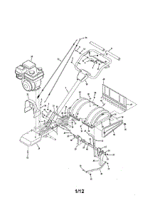 Engine / Handle / Shield parts for Kmart Rear-Tine Tiller 01739328-1 from AppliancePartsPros.com