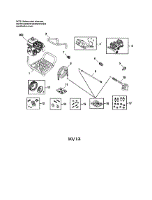 Main Unit parts for Briggs & Stratton Gas Pressure Washer 020477-00 from AppliancePartsPros.com