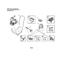 Main Unit parts for Briggs & Stratton Gas Pressure Washer 020498-00 from AppliancePartsPros.com