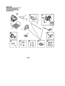 Main Unit parts for Briggs & Stratton Gas Pressure Washer 020505-01 from AppliancePartsPros.com