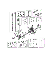 Pump parts for Briggs & Stratton Gas Pressure Washer 020653-00 from AppliancePartsPros.com