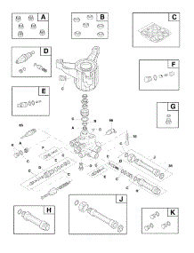 Pump parts for Briggs & Stratton Gas Pressure Washer 020734-00 from AppliancePartsPros.com