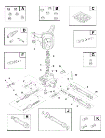 Pump parts for Briggs & Stratton Gas Pressure Washer 020735-00 from AppliancePartsPros.com