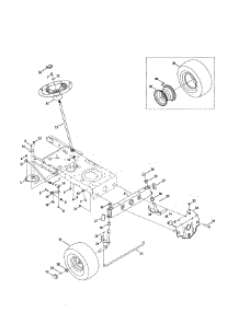 Steering / Wheel parts for Kmart Front-Engine Lawn Tractor 02891808-4 from AppliancePartsPros.com