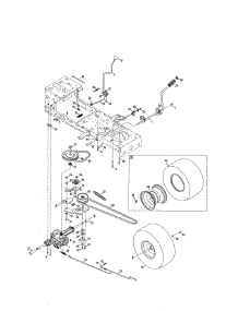 Transmission Drive / Wheel parts for Kmart Front-Engine Lawn Tractor 02891808-4 from AppliancePartsPros.com