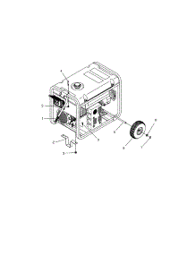 Wheel Kit parts for Briggs & Stratton Generator 030238 from AppliancePartsPros.com
