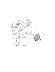 Wheel Kit parts for Briggs & Stratton Generator 030242 from AppliancePartsPros.com
