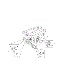 Wheel Kit parts for Briggs & Stratton Generator 030372 from AppliancePartsPros.com