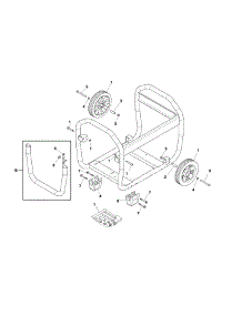 Wheel Kit parts for Briggs & Stratton Generator 030729-00 from AppliancePartsPros.com