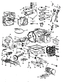 Cylinder, Crankshaft And Engine Base Group parts for Briggs & Stratton Lawn & Garden Engine 0749-01 from AppliancePartsPros.com