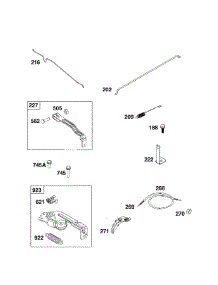 Controls parts for Briggs & Stratton Lawn & Garden Engine 093J02-0139-F1 from AppliancePartsPros.com