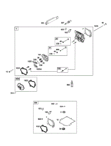 Cylinder Head parts for Briggs & Stratton Lawn & Garden Engine 093J02-0139-F1 from AppliancePartsPros.com