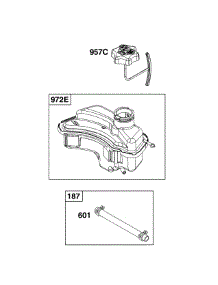 Fuel Supply parts for Briggs & Stratton Lawn & Garden Engine 093J02-0139-F1 from AppliancePartsPros.com