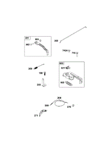 Controls parts for Briggs & Stratton Lawn & Garden Engine 09P702-0244-F1 from AppliancePartsPros.com