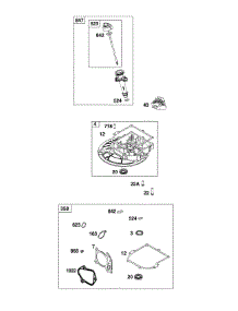 Crankcase Cover / Sump / Lubrication parts for Briggs & Stratton Lawn & Garden Engine 09P702-0244-F1 from AppliancePartsPros.com