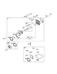 Cylinder Head parts for Briggs & Stratton Lawn & Garden Engine 09P702-0244-F1 from AppliancePartsPros.com