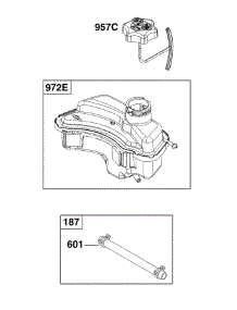 Fuel Supply parts for Briggs & Stratton Lawn & Garden Engine 09P702-0244-F1 from AppliancePartsPros.com