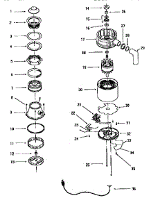 Pulverator (Pulverator) parts for Thermador Garbage Disposal 1001 from AppliancePartsPros.com