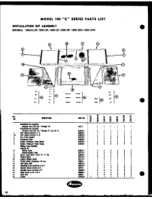 Installation Kit Assembly (100Lc-2P) (100Lcs-2P) (100C-2P) (100C-3P) (100C-8P) (100C-2Ph) (100C-3Ph) parts for Amana Room Air Conditioner 100LCS-2P from AppliancePartsPros.com