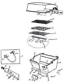 Grill parts for Kenmore Gas Grill 10193 from AppliancePartsPros.com