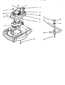 Fuel Tank& Blade Assembly parts for Lawnboy Gas Walk-Behind Mower 10201-4900001-4999999 from AppliancePartsPros.com