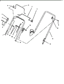 Handle Assembly parts for Lawnboy Gas Walk-Behind Mower 10201-4900001-4999999 from AppliancePartsPros.com