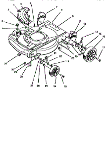 Deck&Wheel Assembly (Hand Push) parts for Lawnboy Gas Walk-Behind Mower 10210-4900001 TO 4999999 from AppliancePartsPros.com