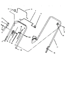 Handle Assembly parts for Lawnboy Gas Walk-Behind Mower 10210-4900001 TO 4999999 from AppliancePartsPros.com
