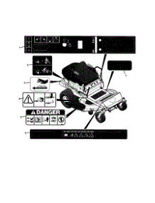 Decals parts for Craftsman Front-Engine Lawn Tractor 102273920 from AppliancePartsPros.com