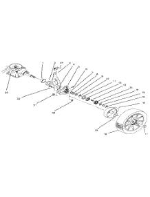 Rear Axle Assembly parts for Lawnboy Gas Walk-Behind Mower 10302-3900001 AND UP from AppliancePartsPros.com