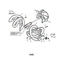 Augers, Impeller parts for Snapper Gas Snowblower 10305E from AppliancePartsPros.com