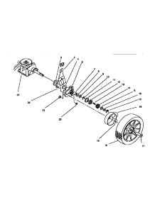 Rear Axle Assembly parts for Lawnboy Gas Walk-Behind Mower 10314-6900001 AND UP from AppliancePartsPros.com