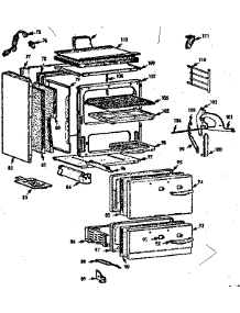 Body Section parts for Kenmore Gas Range 103.7314004 (1037314004, 103 7314004) from AppliancePartsPros.com