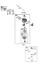Carburetor parts for Briggs & Stratton Lawn & Garden Engine 103M02-0070-F1 from AppliancePartsPros.com