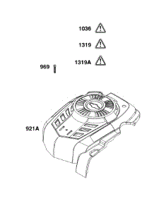 Blower Housing parts for Briggs & Stratton Lawn & Garden Engine 103M02-0115-F1 from AppliancePartsPros.com