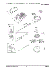 Starter Motor / Flywheel / In-Start parts for Briggs & Stratton Lawn & Garden Engine 103M05-0026-F1 from AppliancePartsPros.com