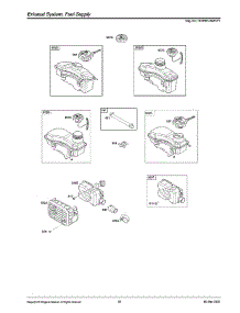Exhaust System / Fuel Supply parts for Briggs & Stratton Lawn & Garden Engine 103M05-0026-F1 from AppliancePartsPros.com