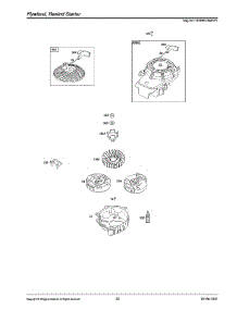Flywheel / Rewind Starter parts for Briggs & Stratton Lawn & Garden Engine 103M05-0026-F1 from AppliancePartsPros.com