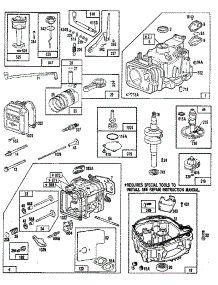 Replacement Parts parts for Briggs & Stratton Lawn & Garden Engine 104700 TO 104799 (0101 - 0101) from AppliancePartsPros.com