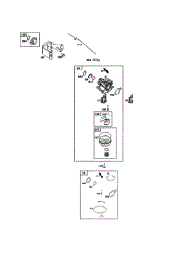 Carburetor parts for Briggs & Stratton Lawn & Garden Engine 104M02-0074-F1 from AppliancePartsPros.com